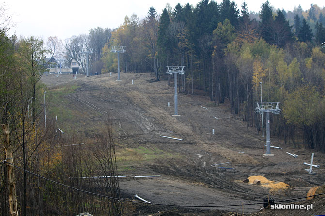 Galeria: Dębowiec - budowa ośrodka narciarskiego XI 2012