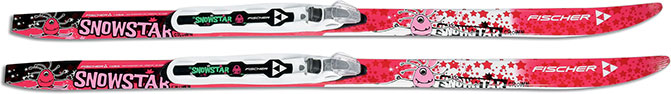 narty biegowe Fischer Snowstar pink NIS/mtd