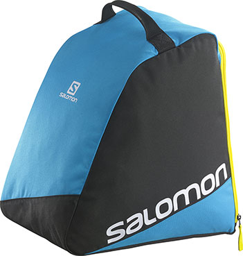 torby, plecaki, pokrowce na narty Salomon ORIGINAL BOOTBAG BLACK | PROCESS BLUE | WHITE