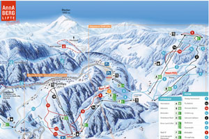 Mapa tras narciarskich ośrodka Annaberg