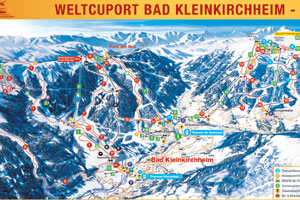 Mapa tras narciarskich ośrodka Bad Kleinkirchheim