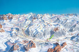 Ośrodek narciarski Val di Fassa, Trentino