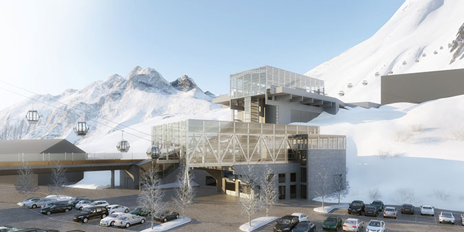 Dolna stacja Alpe Rauz