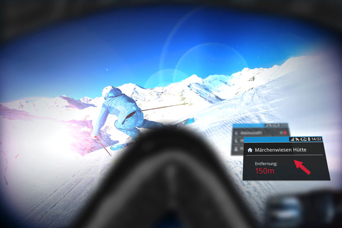 Cybergogle dla narciarzy w Ski amade