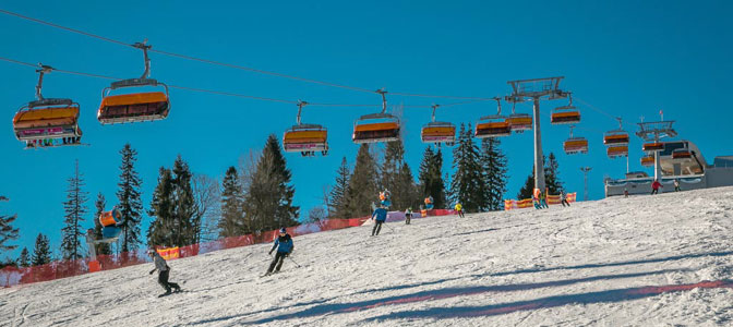 Podhale ciągle w śniegu - warunki narciarskie przed feriami