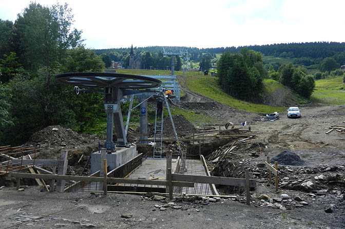 Budowa nowej kolei w Zieleniec Ski Arena