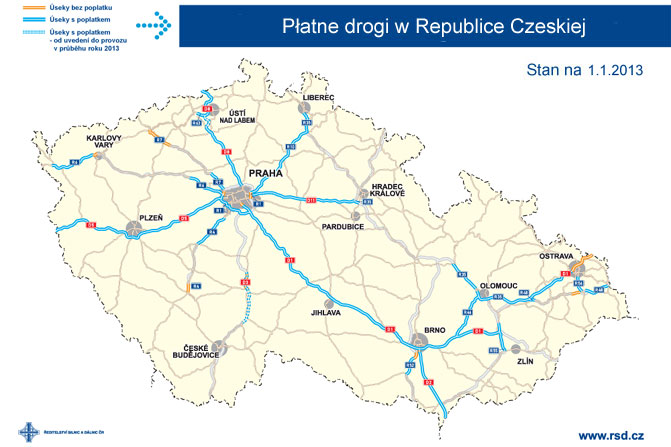 Płatne drogi w Czechach
