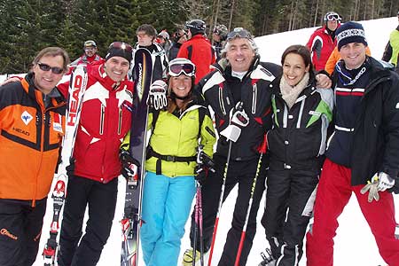 Franz Klammer, Gerhard Brüggler, Geli Hiesel, Wolfgang Eder, Carolyn Aigner, Andreas Linger fot. J.Ciszak-skionline.pl