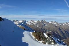 Soelden -  Alpy z pomostu na Tiefenbach.
