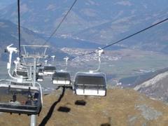 Szybujac. Pod nami Kitzsteinhorn, daleko w przodzie Zell am See.
