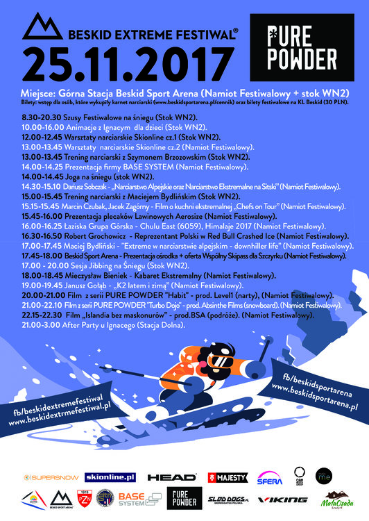 A3 plakat_297x420mm_Beskid Extreme Festiwal plakat z programem.jpg