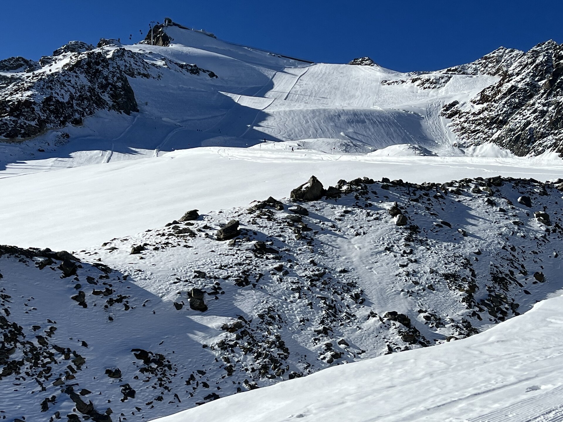 Lodowiec Pitztal - najwyższy, narciarski lodowiec Austrii