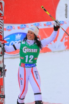 Soelden - slalom gigant kobiet - dekoracja