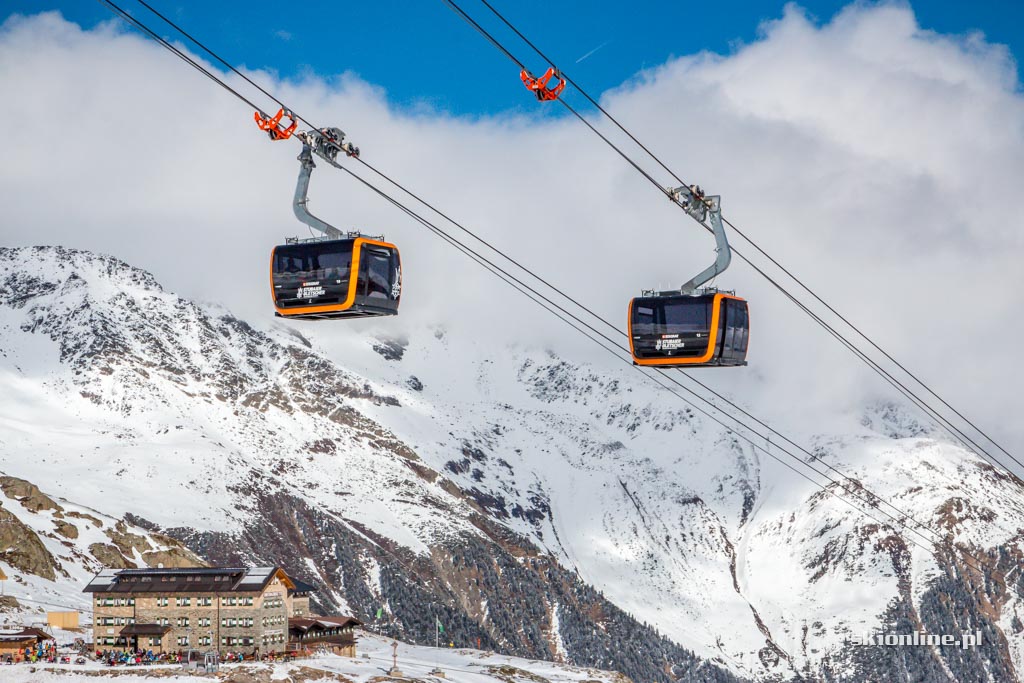 Galeria: Kolej 3S Eisgratbahn na lodowiec Stubai