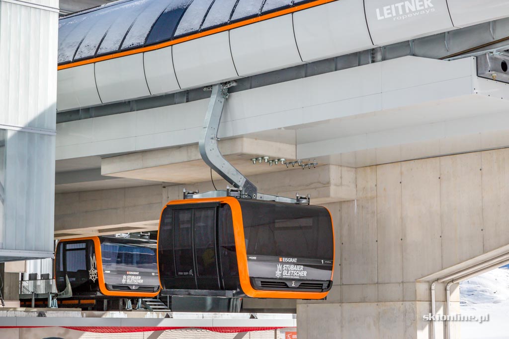 Galeria: Kolej 3S Eisgratbahn na lodowiec Stubai