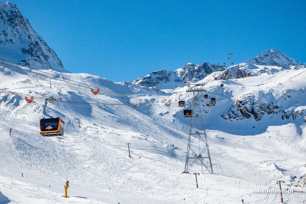 Galeria: Kolej 3S Eisgratbahn na lodowiec Stubai