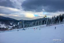 Czarna Góra na biało - warunki 11.02.2017