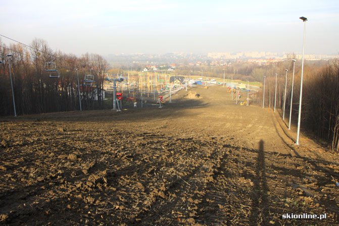 Galeria: Dębowiec - budowa ośrodka narciarskiego 26 XI 2012