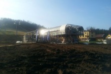 Istebna - Złoty Groń budowa 6-os. krzesła XI 2012