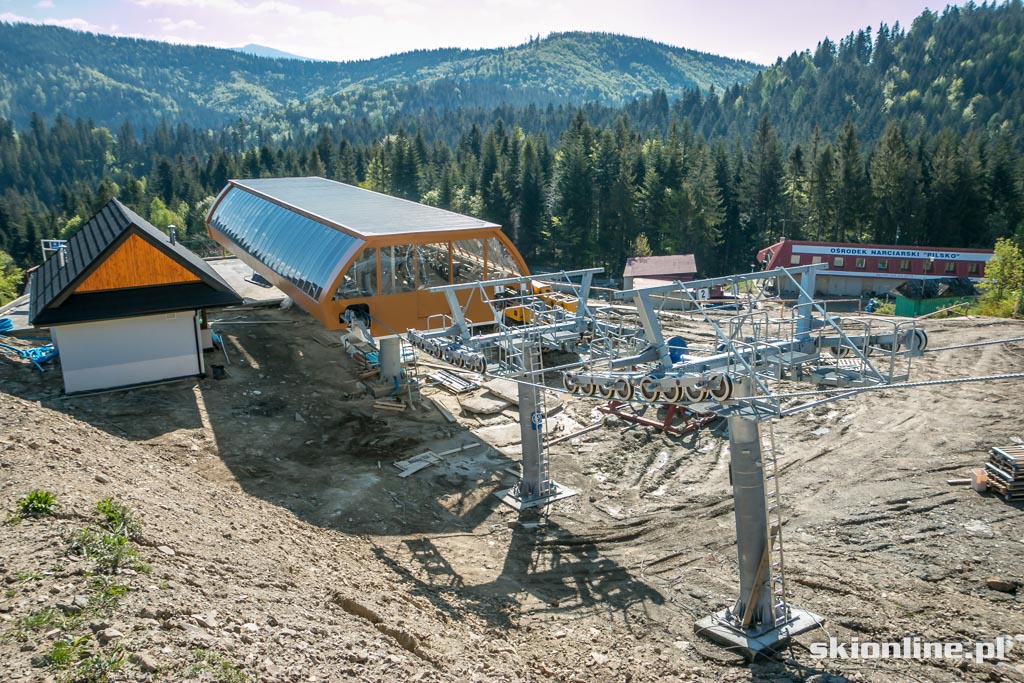 Galeria: Pilsko budowa kolei na Buczynkę maj 2015