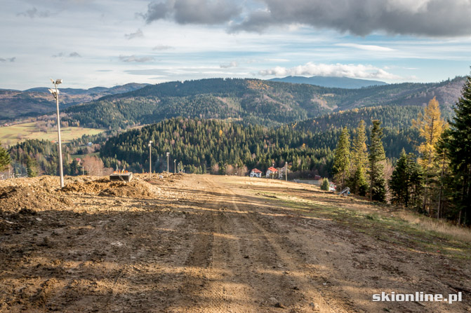 Galeria: Pilsko, Korbielów budowa krzesła 8.11.2013