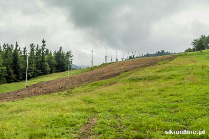 Galeria: Pilsko, Korbielów przygotowania do budowy krzesła