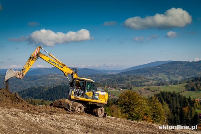 Galeria: Pilsko, Korbielów budowa krzesła 29.09.2012