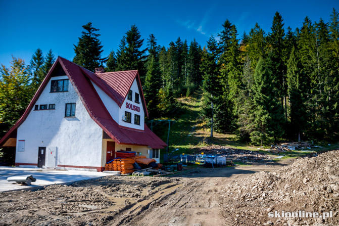 Galeria: Pilsko, Korbielów budowa krzesła 29.09.2012