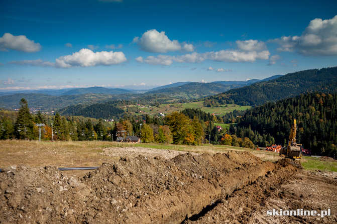 Galeria: Pilsko, Korbielów budowa krzesła 29.09.2012