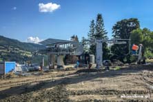 Beskid Sport Arena - budowa stacji, sierpień 2016