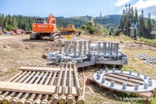 Szczyrk Skrzyczne - budowa nowego 4-os krzesła