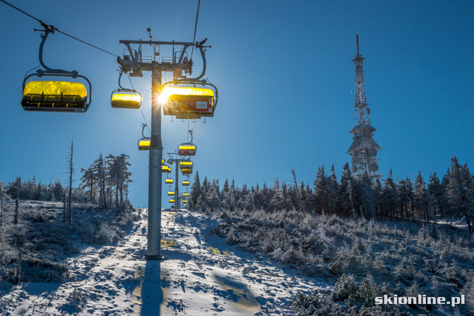 Galeria: Szczyrk, Skrzyczne warunki narciarskie 10.02.2014