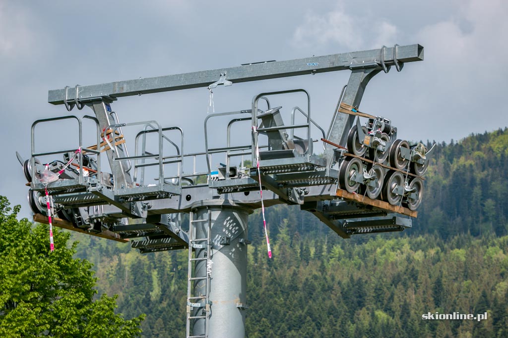 Galeria: COS Szczyrk - budowa nowej 4-os. kolei (maj 2017)