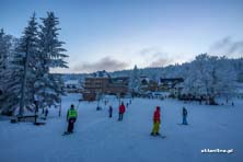 Zieleniec Ski Arena - w świetle księżyca