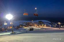 Zieleniec Ski Arena - w świetle księżyca
