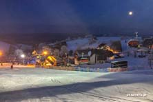 Zieleniec Ski Arena - w świetle księżyca