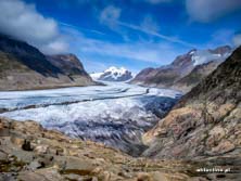 Lodowiec Aletsch w Szwajcarii