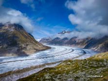 Lodowiec Aletsch w Szwajcarii