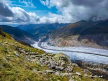 Lodowiec Aletsch w Szwajcarii