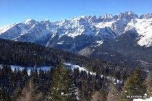 Paganella Andalo - narty z widokiem na Dolomity