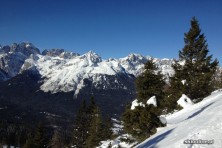 Paganella Andalo - narty z widokiem na Dolomity