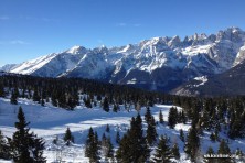 Paganella Andalo - narty z widokiem na Dolomity