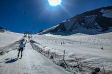 Lodowiec Passo Stelvio - Stilfser Joch we Włoszech