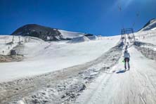 Lodowiec Passo Stelvio - Stilfser Joch we Włoszech