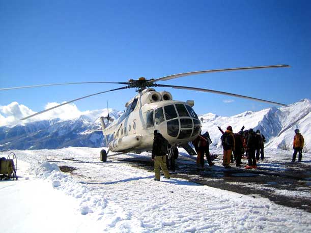 Galeria: Heli skiing w Gruzji