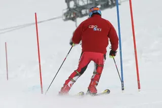 Ivica Kostelic: oglądanie trasy, zdjęcie 4