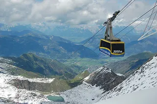 Gondola na lodowcu Kitzsteinhorn