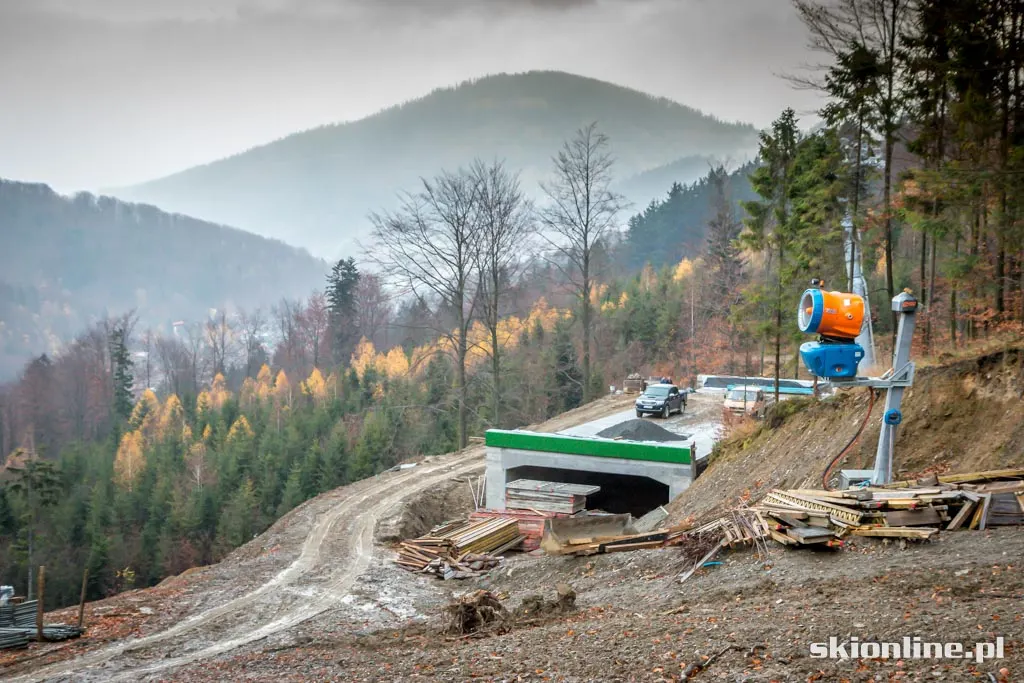 Beskid Sport Arena: wjazd do tunelu