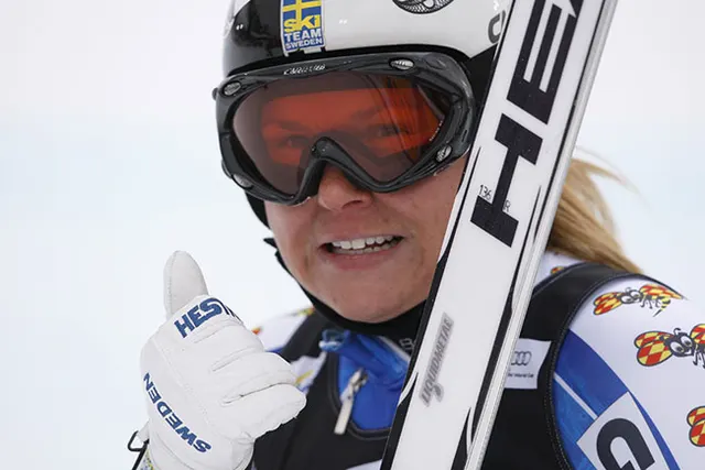 Anja Paerson zjazd w Haus, zdjęcie 3