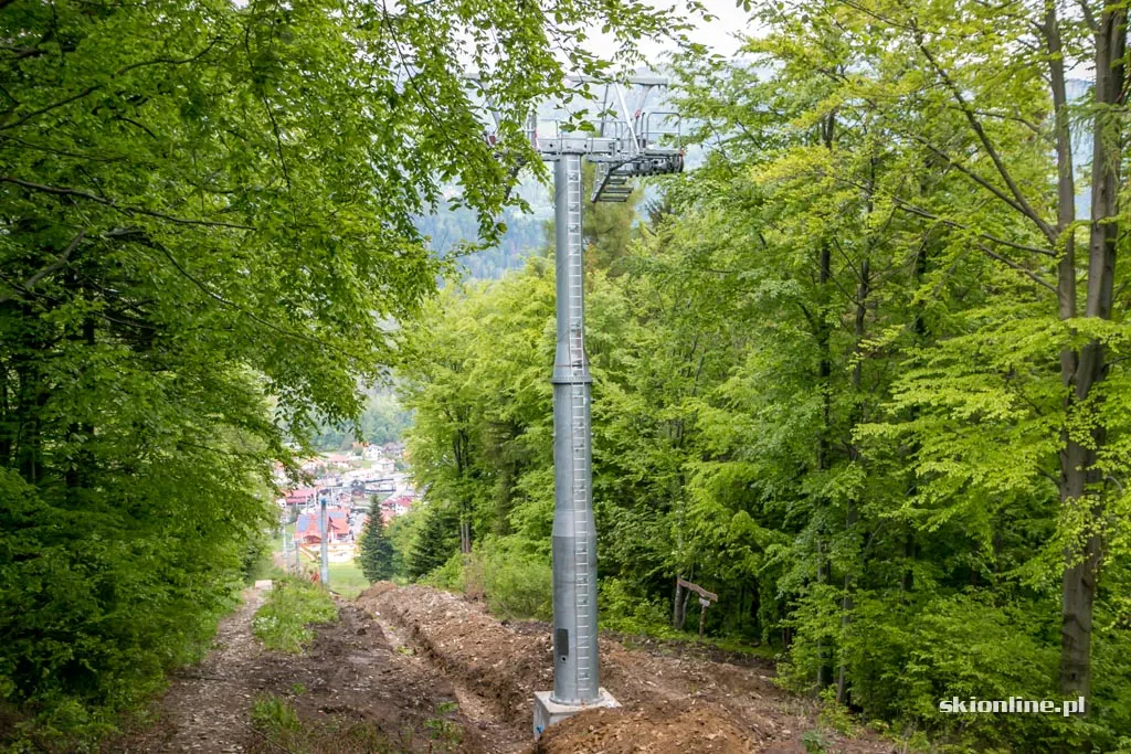 Zdjęcie 24 z galerii COS Szczyrk: budowa nowej 4-os. kolei (maj 2017)